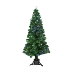 Northlight 6' Pre-Lit LED Fiber Optic Color Changing Christmas Tree With Star Tree Topper