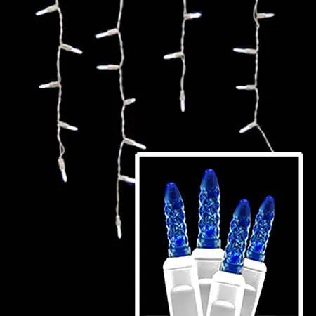 LED Icicle Lights - 70 Light Set - Blue 3 LED Icicle Lights - 70 Light Set - Blue