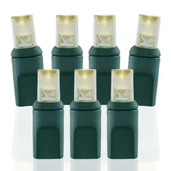 Wide Angle Conical Battery Operated LED D Cell 50 Lights - Warm White