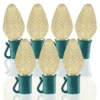 26 Light Warm White C7 LED Christmas Lights - 8" Spacing -Twinkly Popular Shop c7 268 28ww