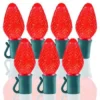 26 Light Red C7 LED Christmas Lights - 8" Spacing -Twinkly Popular Shop c7 268 r