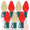 26 Light Warm White & Red C7 LED Christmas Lights - 8" Spacing 1 26 Light Warm White & Red C7 LED Christmas Lights - 8" Spacing -Twinkly Popular Shop c7 268 wwr