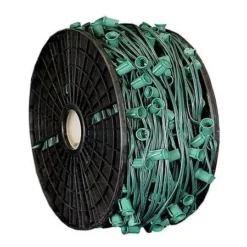 C7 Cord, 6" Spacing, Green Wire, SPT-1, 500'