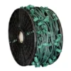 C7 Cord, 12" Spacing, Green Wire, SPT-2, 1000' -Twinkly Popular Shop c7 green spt 2 12 1000
