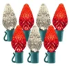 26 Light Red & Warm White C9 LED Christmas Lights - 8" Spacing -Twinkly Popular Shop c9 268 wwr