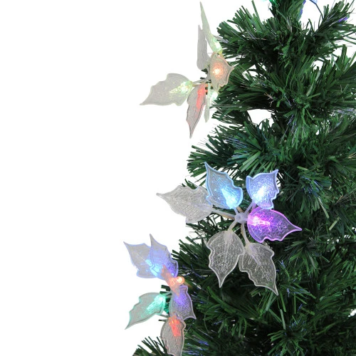 3' Pre-Lit Medium Fiber Optic Floral Artificial Christmas Tree - Multi-Color Lights 4 3' Pre-Lit Medium Fiber Optic Floral Artificial Christmas Tree - Multi-Color Lights - Image 2