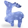 Pre-Lit Acrylic Standing Deer – 17-Inch, White LED Lights
