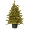 Christmas Central 3' Pre-lit Potted Hampton Spruce Artificial Christmas Tree, Clear Lights