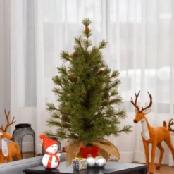 Christmas Central 3' Slim Bristle Cone Pine Burlap Base Artificial Christmas Tree - Unlit 5 Christmas Central 3' Slim Bristle Cone Pine Burlap Base Artificial Christmas Tree - Unlit -Twinkly Popular Shop dnat bcp3 700 30 1 2 65330.1644368837