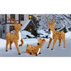 Christmas Central 24" Creative Images Brown Resting Reindeer With Spots - Clear Lights -Twinkly Popular Shop dnat ci7 dbr 24rlo 2 79829.1649952850