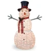 Christmas Central 60" White And Red Pre-Lit LED Snowman Outdoor Christmas Decoration -Twinkly Popular Shop dnat df 300001 97863.1587645161