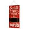 Christmas Central "Santa Stops Here" Countdown Rectangular Christmas Wall Art Decoration -Twinkly Popular Shop dnat mzc 4502 1 25383.1587645162