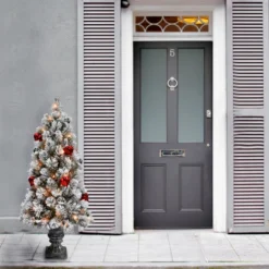 Christmas Central 4’ Pre-Lit Potted Snowy Bristle Pine Artificial Christmas Tree, Clear Lights 6 Christmas Central 4’ Pre-Lit Potted Snowy Bristle Pine Artificial Christmas Tree, Clear Lights -Twinkly Popular Shop dnat snp7 308 40 2 29610.1631812639