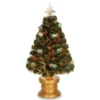 Christmas Central 3' Pre-lit Potted Double Bell Artificial Christmas Tree, Fiber Optic Lights -Twinkly Popular Shop dnat szfx7 165l 36 1 16021.1663860523