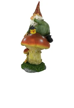 14" Lantern Gnome Atop A Mushroom Garden Statue -Twinkly Popular Shop dtosc20qm211331 5 53350.1664898014