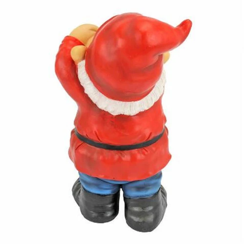 10.5" Sneezing Gnome Hand Painted Outdoor Garden Statue 6 10.5" Sneezing Gnome Hand Painted Outdoor Garden Statue - Image 4