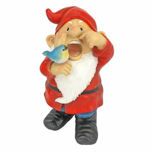 10.5" Sneezing Gnome Hand Painted Outdoor Garden Statue 3 10.5" Sneezing Gnome Hand Painted Outdoor Garden Statue