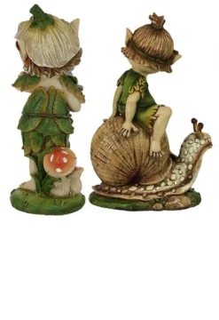 Set Of 2 Pixie Garden Gnomes Statues: Pete And Perry 12.5" 12 Set Of 2 Pixie Garden Gnomes Statues: Pete And Perry 12.5" -Twinkly Popular Shop dtosc20qm941400 5 94311.1587644047