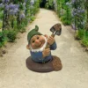 10" Sam The Shoveling Garden Gnome In A Hole Statue -Twinkly Popular Shop dtosc qm2469600 1 76208.1612844740