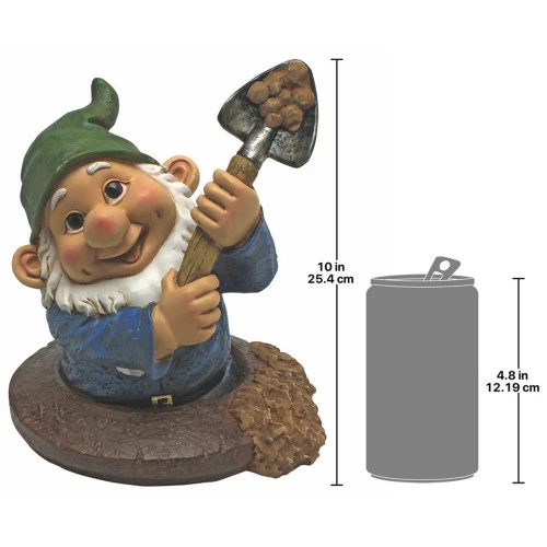 10" Sam The Shoveling Garden Gnome In A Hole Statue 4 10" Sam The Shoveling Garden Gnome In A Hole Statue - Image 2