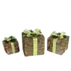 Northlight Set Of 3 Brown And Green Lighted Glitter Gift Boxes Christmas Decoration 12" -Twinkly Popular Shop f7gsibz1hzbaw3lxfkvvgttab6irpuej 12924.1588414977