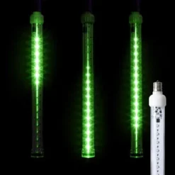 12" LED Falling Snow Tube - Green - Pro Christmas™
