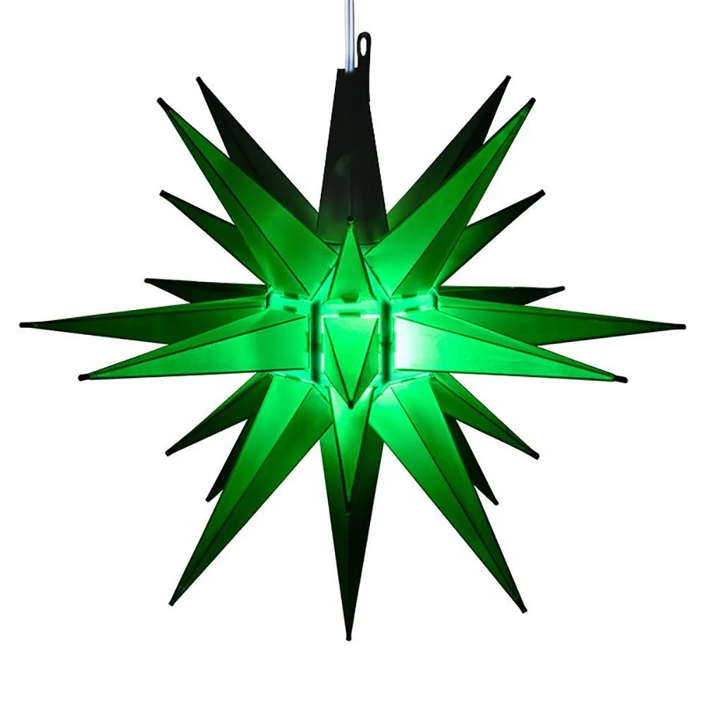 14" Moravian Star, Green 3 14" Moravian Star, Green