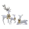 3pc White Deer Family LED Twinkle Outdoor Christmas Yard Art Display 40" -Twinkly Popular Shop hofert 4349 77076.1587644959