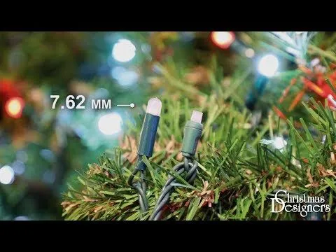 Twinkly Pro - RGBW Capsule - 250 Lights - 4" Spacing - Green Wire - Single Line 8 Twinkly Pro - RGBW Capsule - 250 Lights - 4" Spacing - Green Wire - Single Line - Image 6