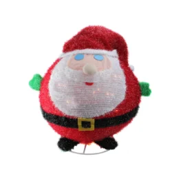 Northlight 22" Pre-Lit Red And White Collapsible Christmas Santa Claus Outdoor Decor