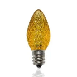 C7 SMD LED Retrofit Bulb - Yellow - Minleon - Bag Of 25