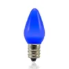 C7 SMD LED Retrofit Bulb - Frosted Smooth - Blue - Minleon - Bag Of 25 -Twinkly Popular Shop led christmas tree bulbs blue