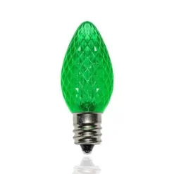 C7 SMD LED Retrofit Bulb - Green - Minleon - Bag Of 25