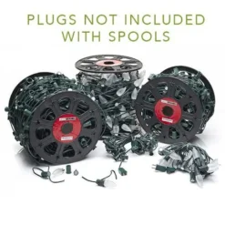 LITE-NETICS C9 Cord Green Wire - 12" Spacing - SPT-1 - 500' -Twinkly Popular Shop ll c71250 12 g ln a 3