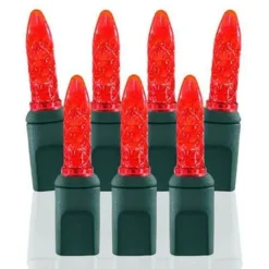 70 Light M5 Red LED Christmas Lights