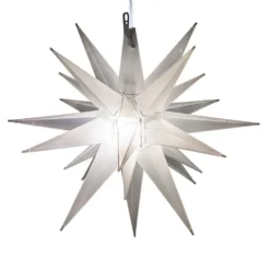 14" Moravian Star, Clear Frost