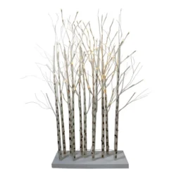 Northlight 4' LED Lighted White Twig Tree Cluster Outdoor Christmas Yard Art Decoration - 15-11350E-4