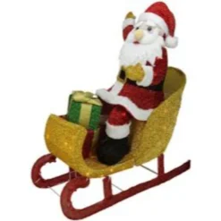 Northlight 29.5" Red And White Santa Claus In Sleigh With Gift Box Christmas Outdoor Decor -Twinkly Popular Shop northlight20h85177 02 80427.1599786794