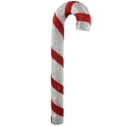 Northlight 31" Pre-lit Red And Silver Striped Candy Cane Christmas Outdoor Decor -Twinkly Popular Shop northlight h85172 002 88180.1689345449