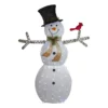 Northlight 72" White And Black LED Lighted Snowman With Top Hat Christmas Outdoor Decoration -Twinkly Popular Shop northlight h87080 01643.1588415301