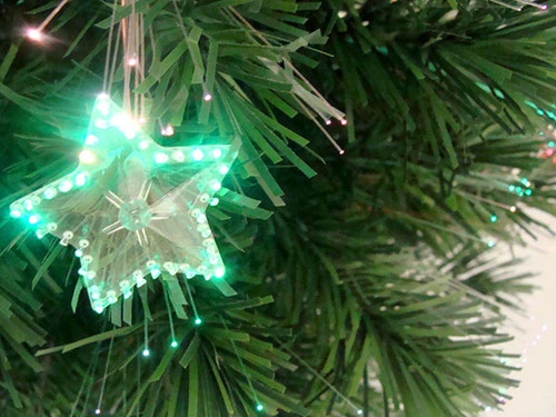 Northlight 3' Pre-Lit Fiber Optic Artificial Christmas Tree With Stars 4 Northlight 3' Pre-Lit Fiber Optic Artificial Christmas Tree With Stars - Image 2