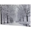 Northlight Fiber Optic Lighted Winter Lane Snowfall Christmas Canvas Wall Art 23.5" X 15.75" -Twinkly Popular Shop northlight nj75551 01 69627.1695052432