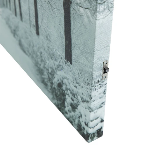 Northlight LED Lighted Fiber Optic Twinkling Snow Covered Tree Scene Canvas Wall Art 15.75" X 11.75" 7 Northlight LED Lighted Fiber Optic Twinkling Snow Covered Tree Scene Canvas Wall Art 15.75" X 11.75" - Image 5