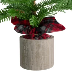 Northlight 1.3' Potted Pine Medium Artificial Tabletop Christmas Tree - Unlit -Twinkly Popular Shop northlight nl00136 1 16761.1588356258