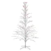 Northlight 6' White Cascade Twig Tree Christmas Outdoor Decoration - Multi Lights