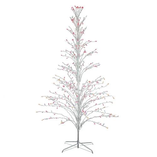 Northlight 6' White Cascade Twig Tree Christmas Outdoor Decoration - Multi Lights 3 Northlight 6' White Cascade Twig Tree Christmas Outdoor Decoration - Multi Lights