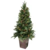 Northlight 5' Pre-lit Green Potted Mixed Winter Pine Medium Artificial Christmas Tree - Clear Lights -Twinkly Popular Shop northlight nl03200 one 88931.1588356254