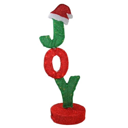 Northlight 43.5" Rotating Red And Green Lighted "JOY" Sign Outdoor Christmas Decoration 3 Northlight 43.5" Rotating Red And Green Lighted "JOY" Sign Outdoor Christmas Decoration