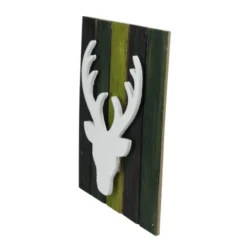 Northlight 13" Wood Deer On Green Washed Pallet Inspired Frame Christmas Wall Hanging -Twinkly Popular Shop northlight sh14614 1 69322.1587644290