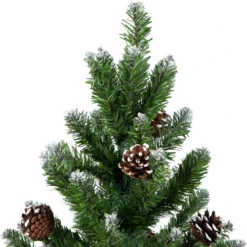 Northlight 24" Frosted Norway Pine With Pine Cones Medium Artificial Christmas Tree, Unlit -Twinkly Popular Shop northlight v03993 03 01944.1691247509